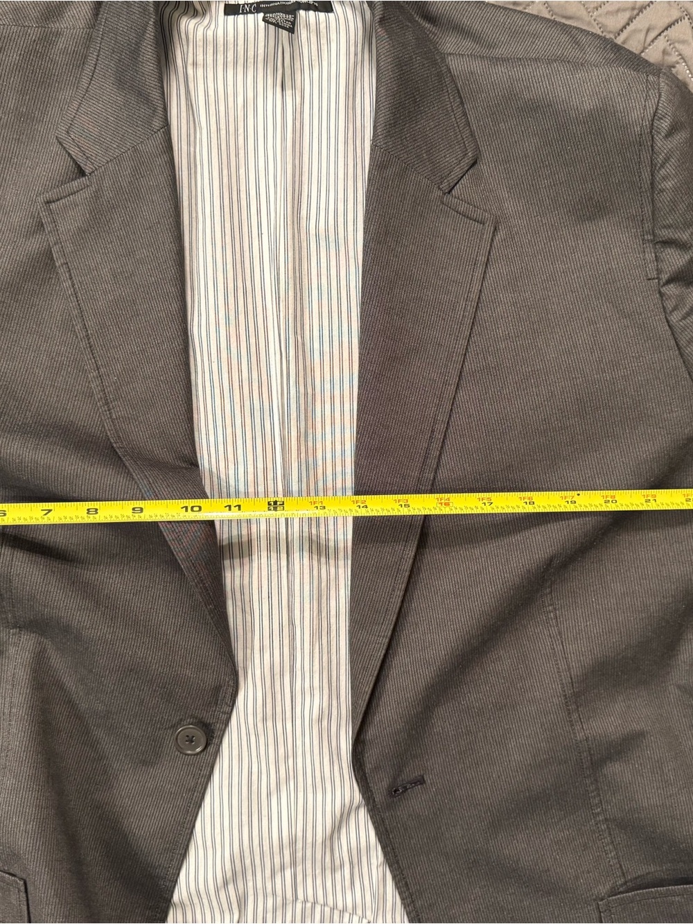 INC International Concepts Men's Charcoal Gray Blazer